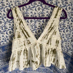 Cropped Tie Dye crochet Top